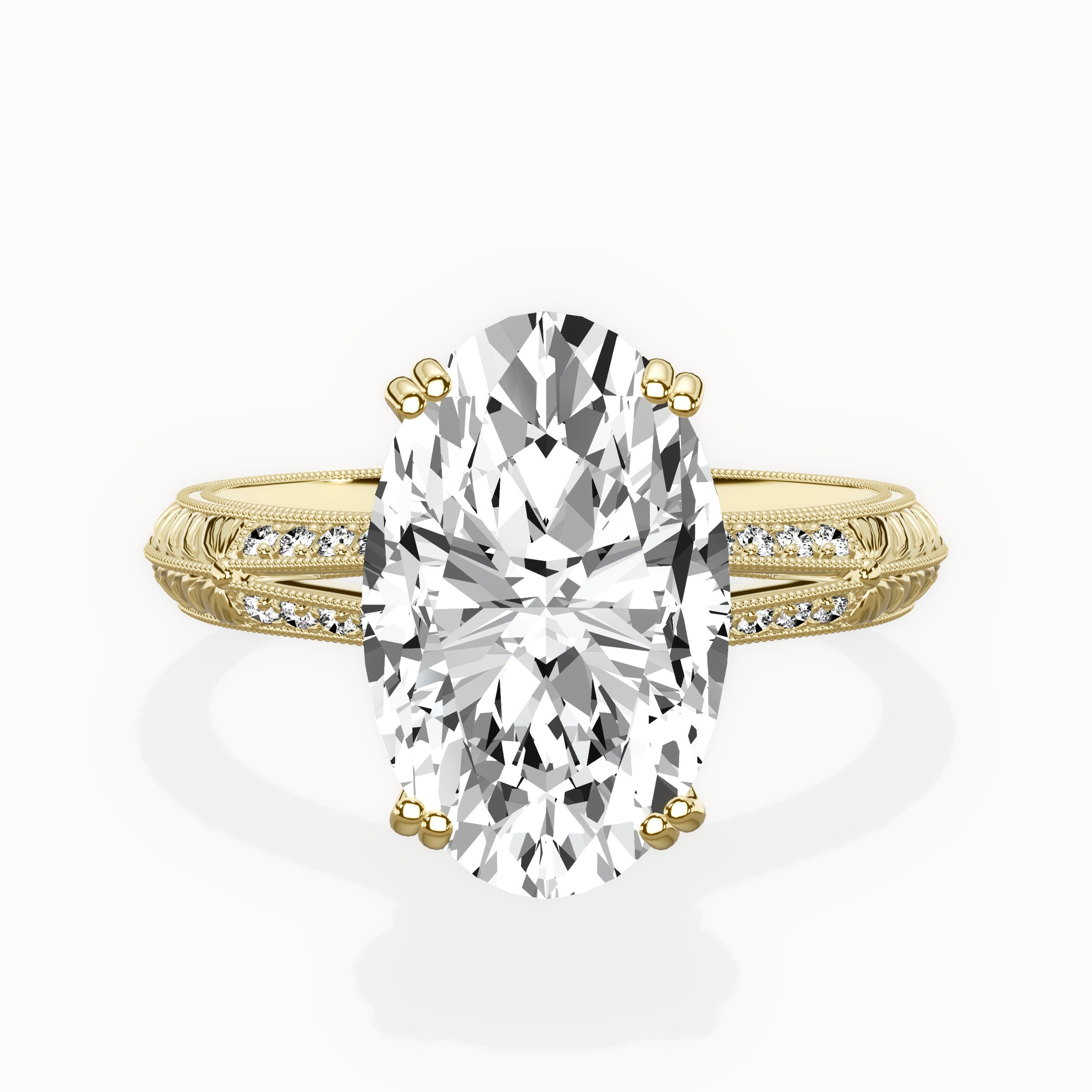 Bali Vintage Style Engagement Ring