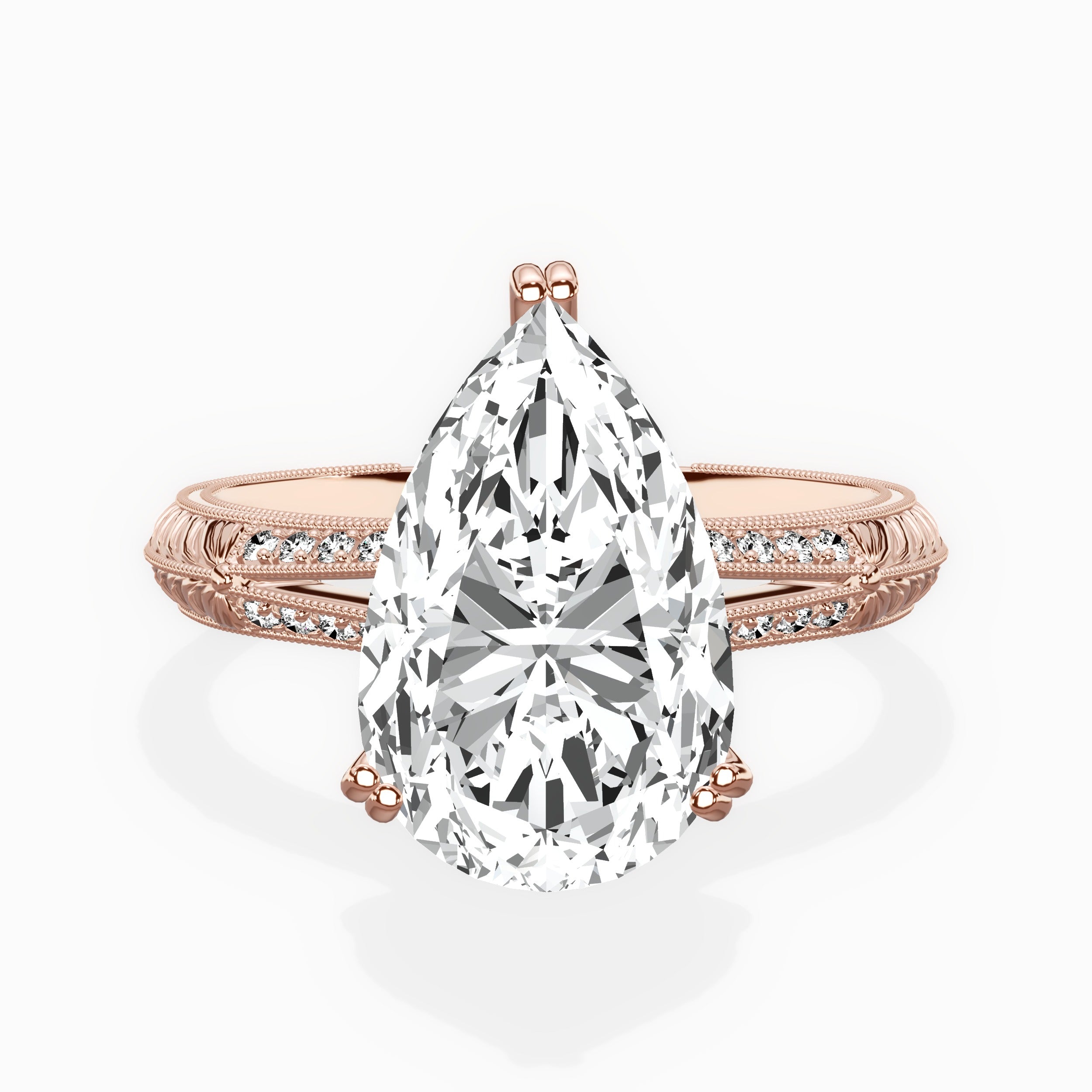 Bali Vintage Style Engagement Ring