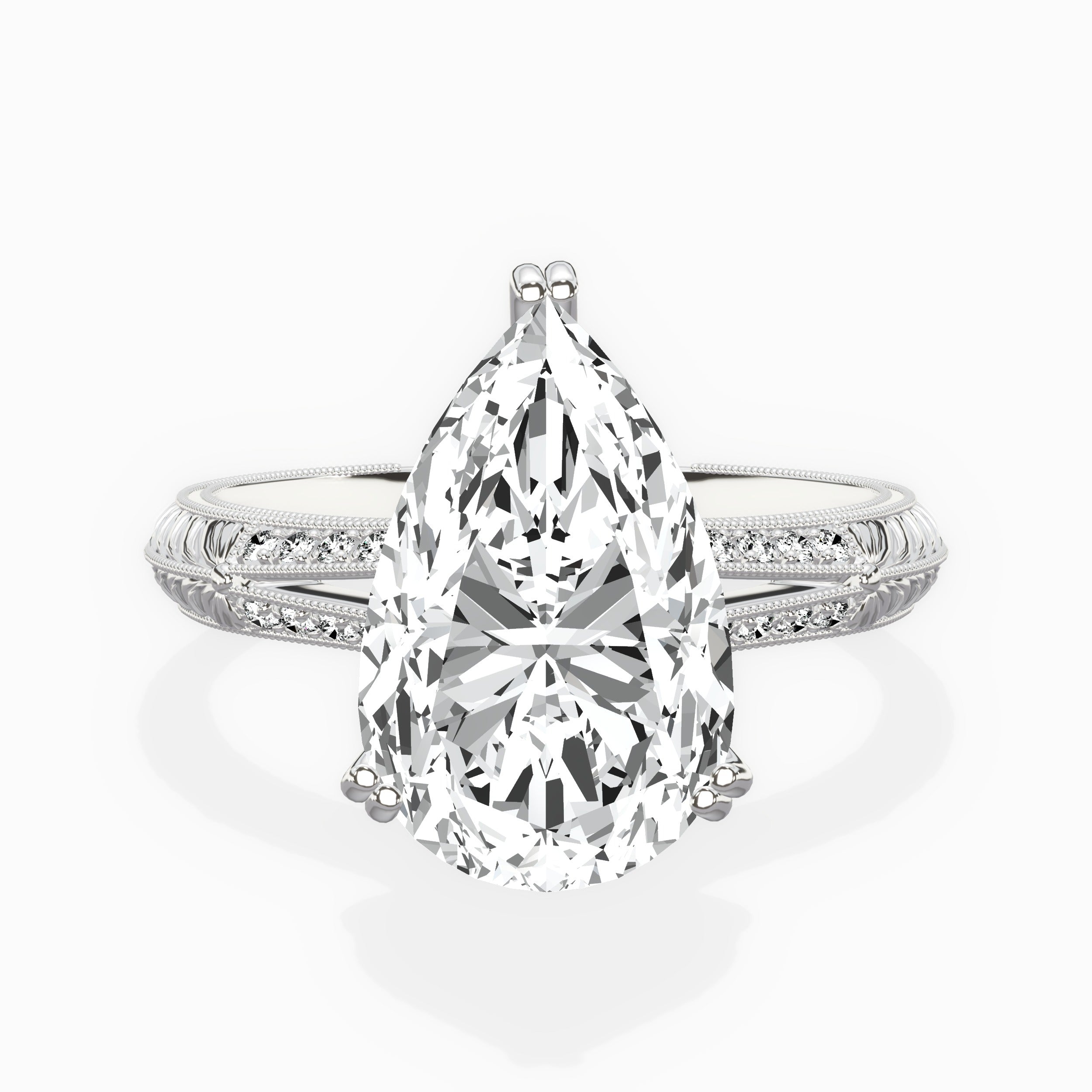 Bali Vintage Style Engagement Ring