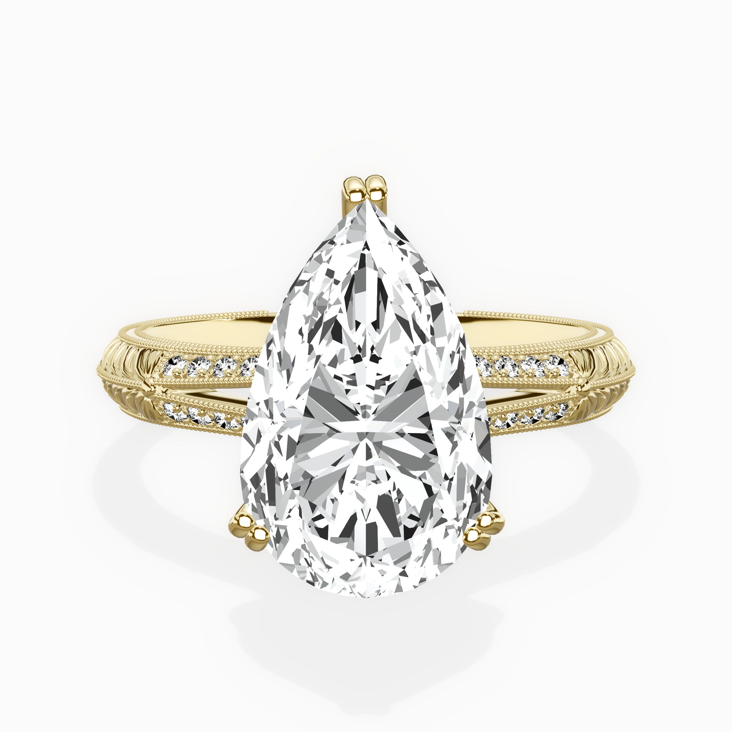 Bali Vintage Style Engagement Ring