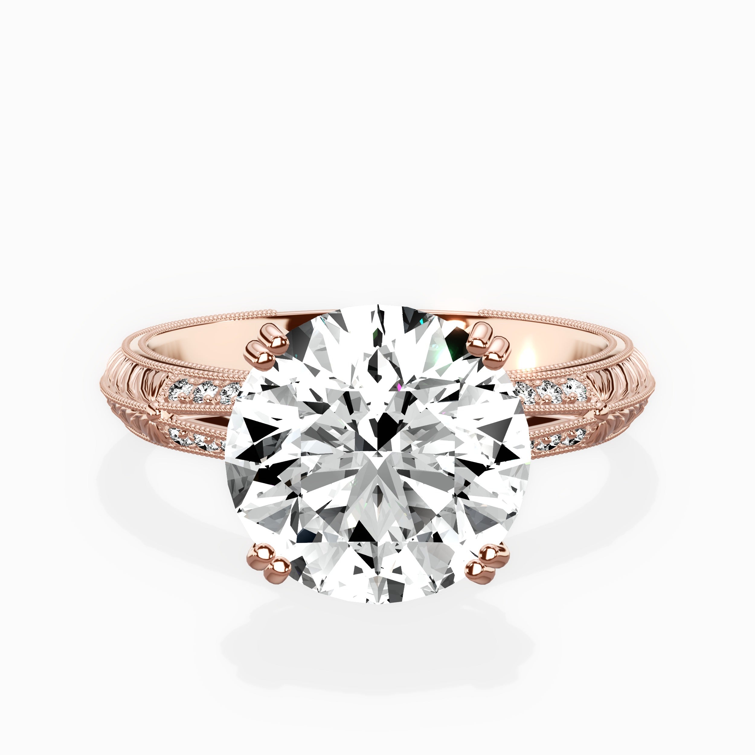 Bali Vintage Style Engagement Ring