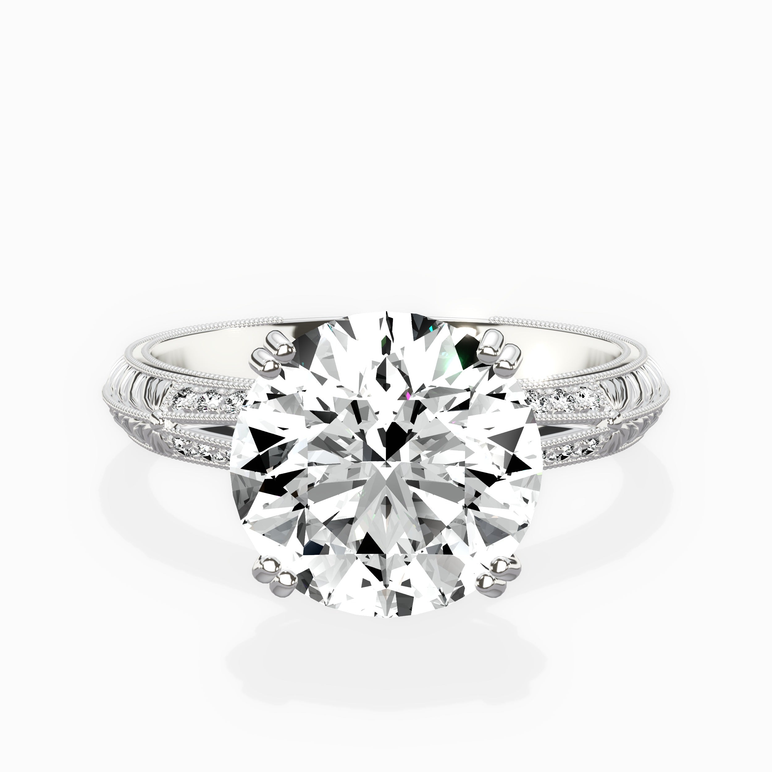 Bali Vintage Style Engagement Ring