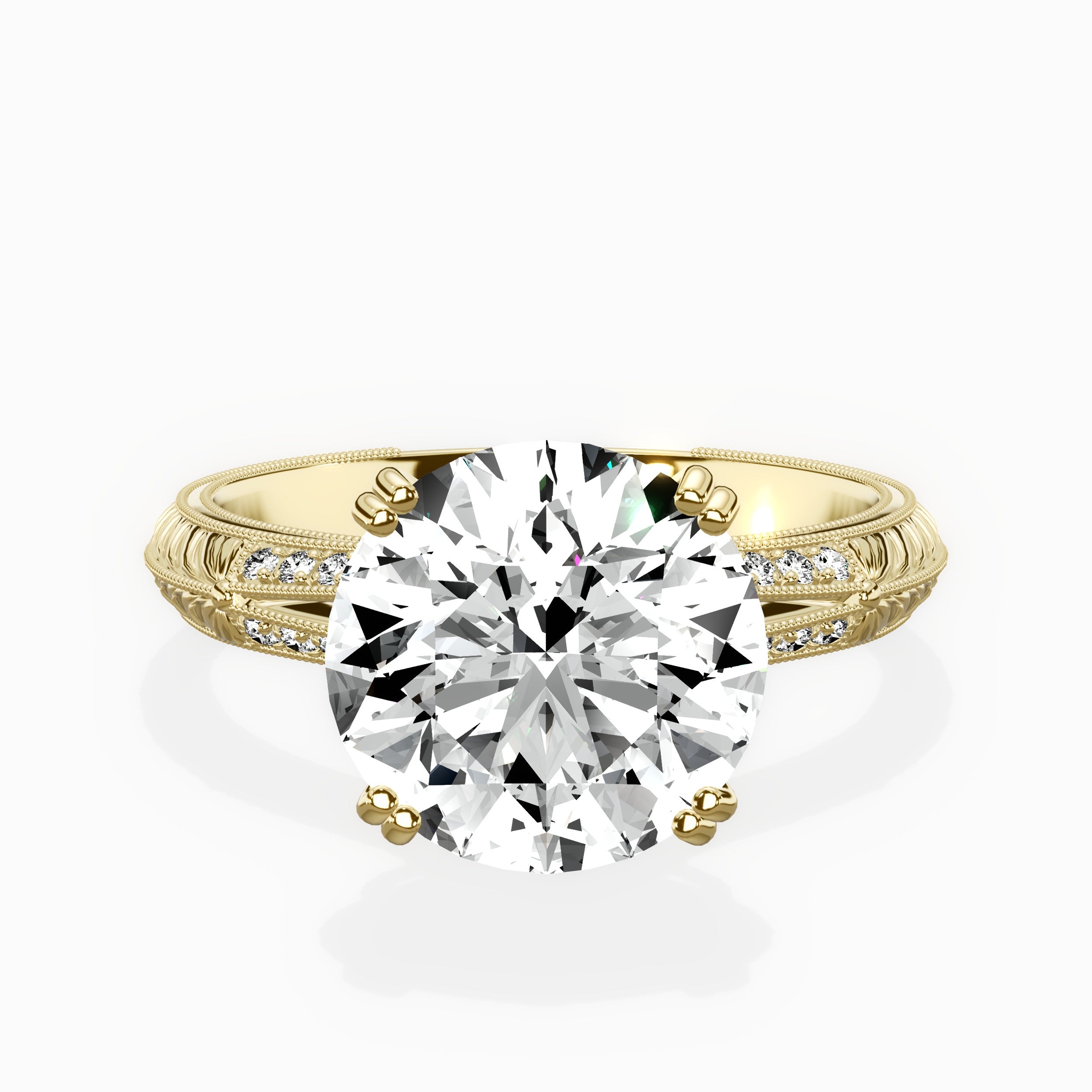 Bali Vintage Style Engagement Ring