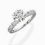 Bezel Vintage Style Engagement Ring