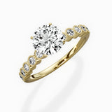 Bezel Vintage Style Engagement Ring