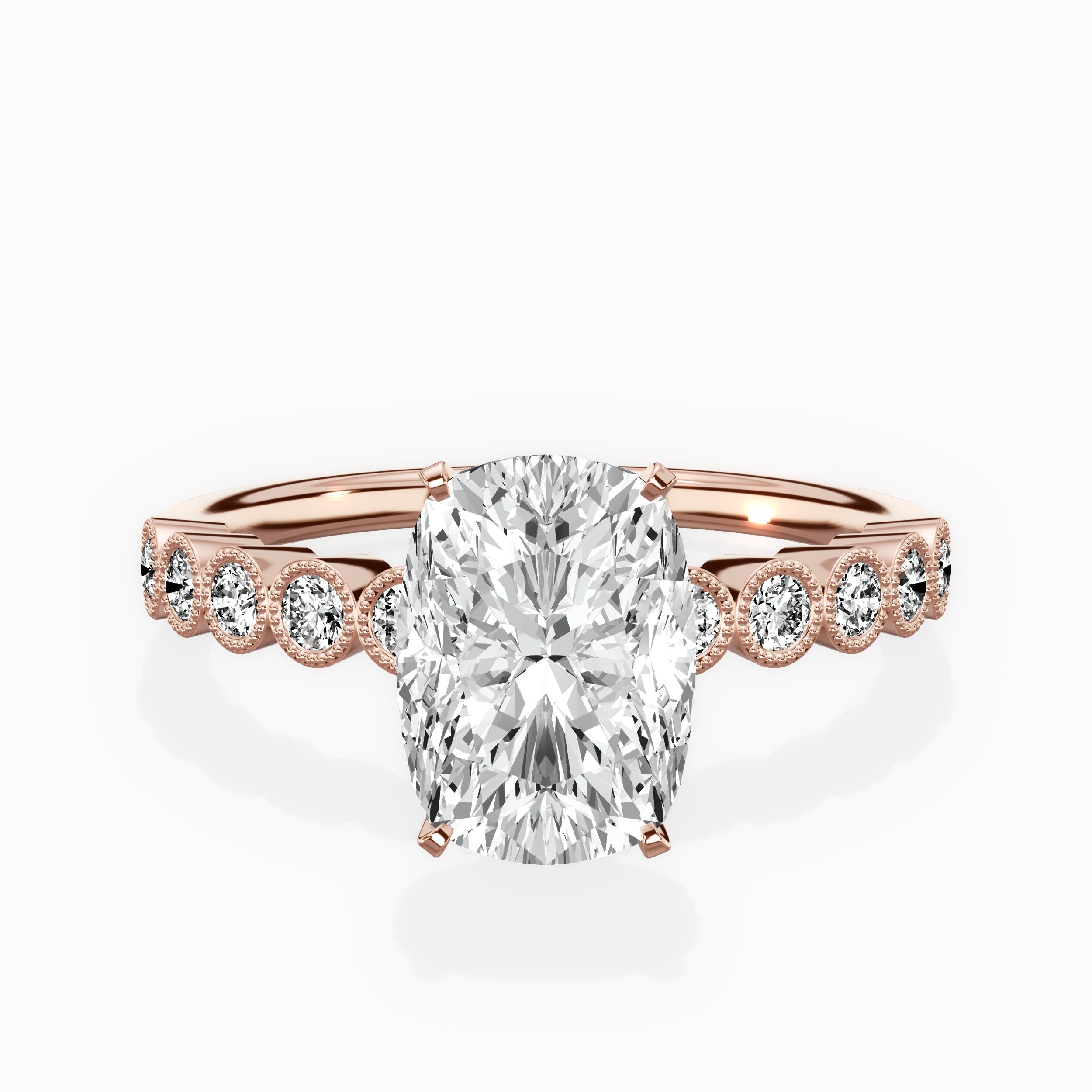 Bezel Vintage Style Engagement Ring