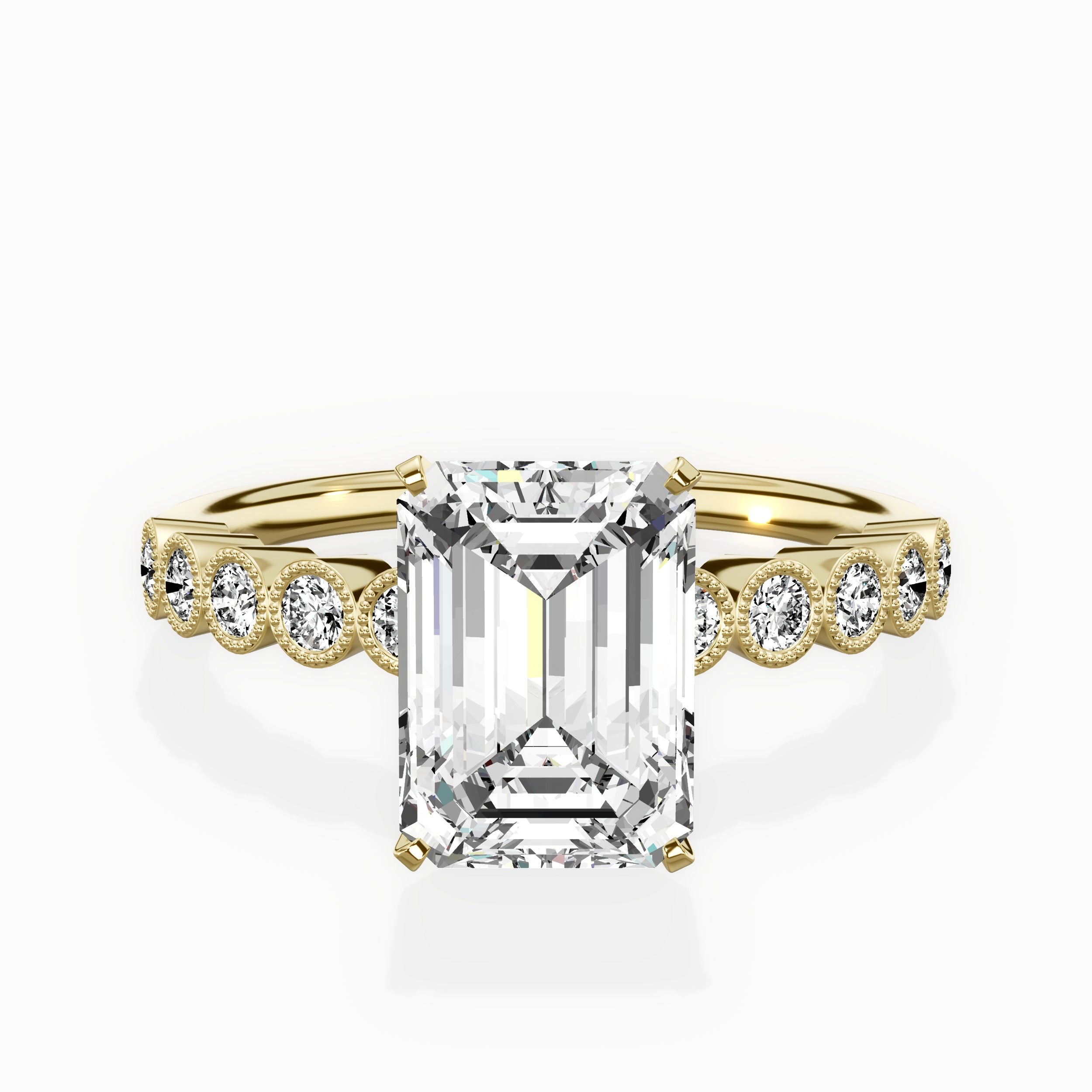 Bezel Vintage Style Engagement Ring