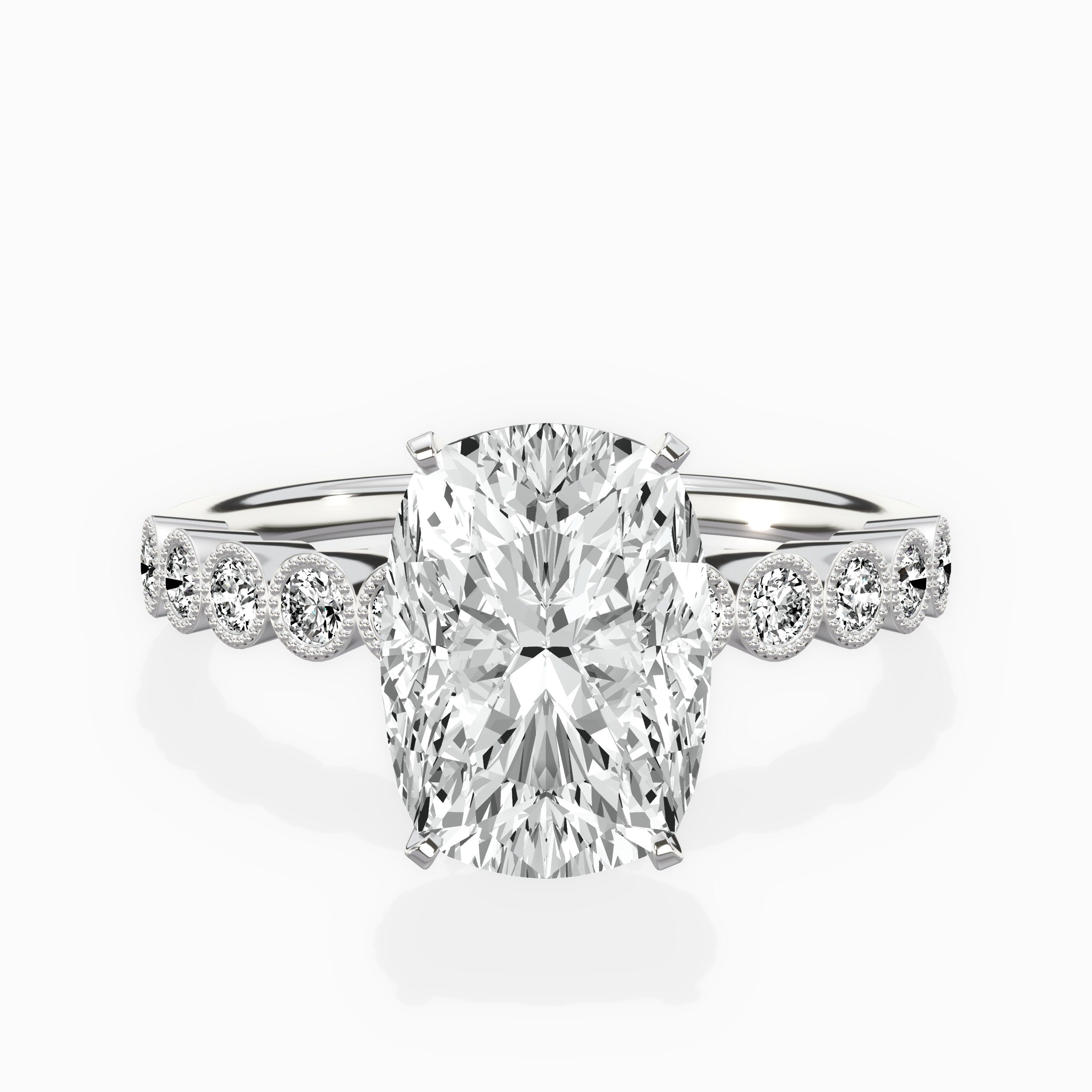 Bezel Vintage Style Engagement Ring