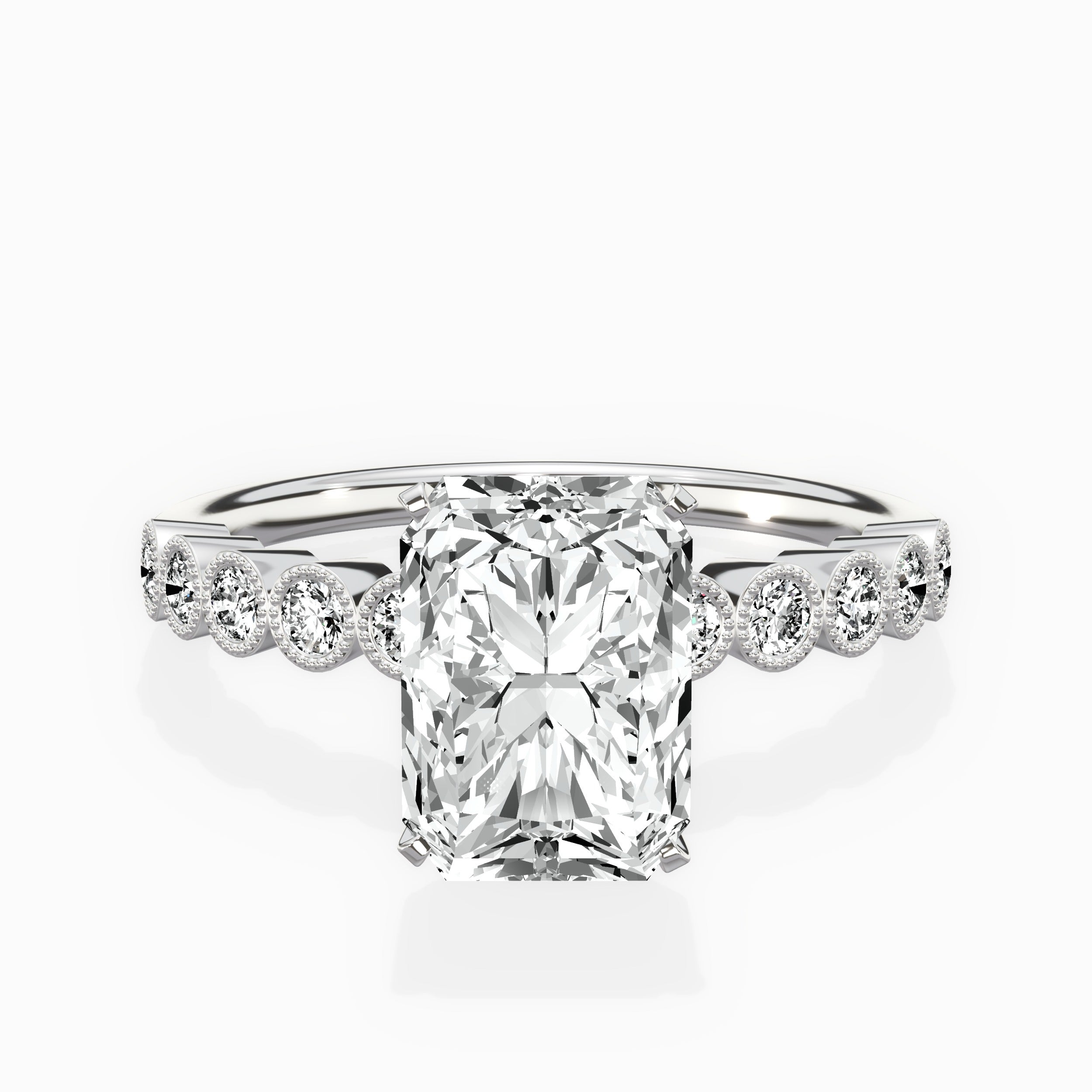 Bezel Vintage Style Engagement Ring