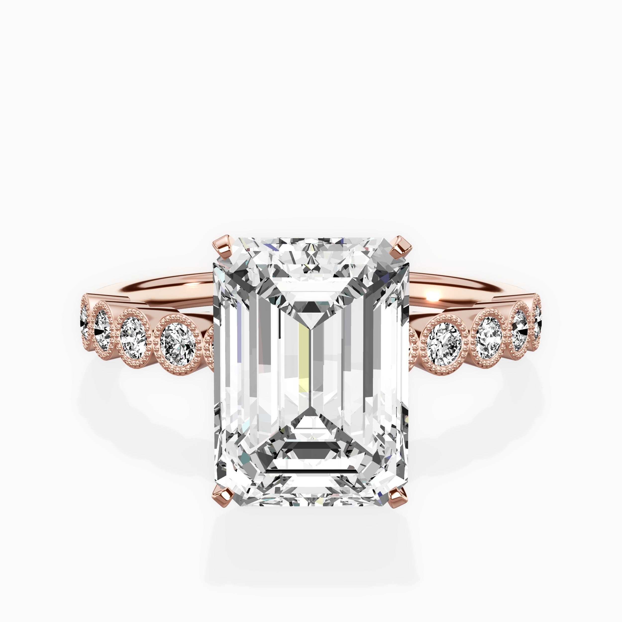 Bezel Vintage Style Engagement Ring
