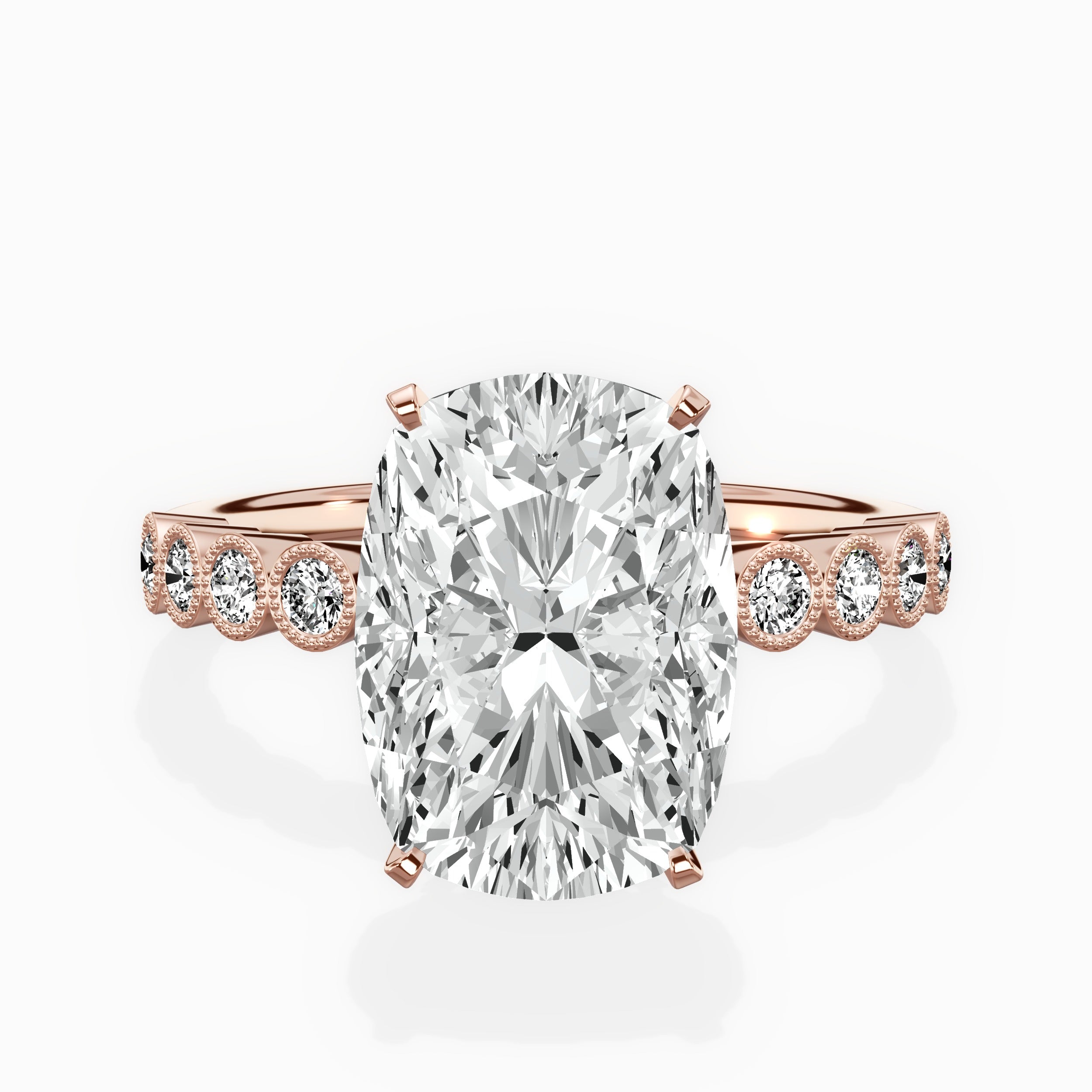 Bezel Vintage Style Engagement Ring