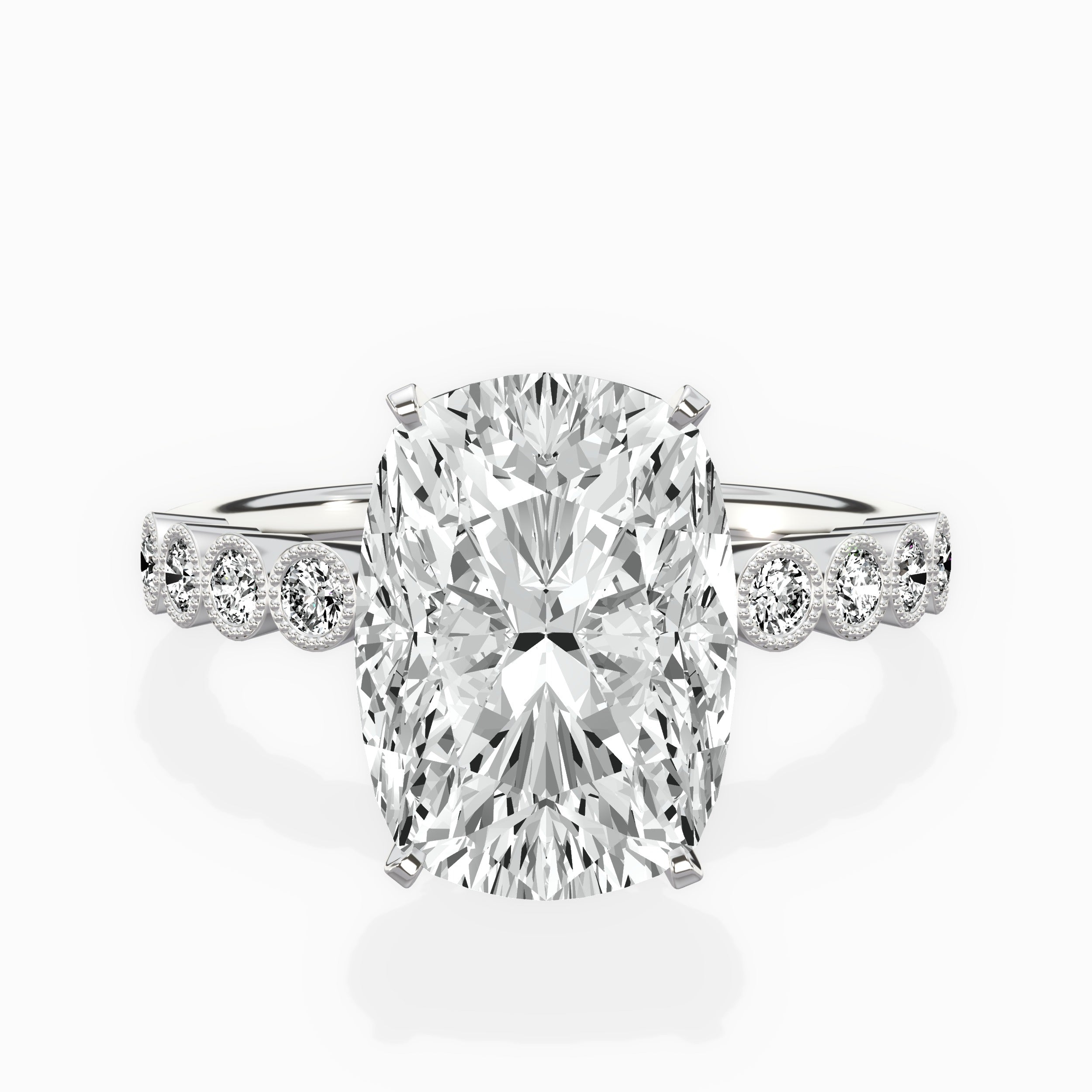Bezel Vintage Style Engagement Ring