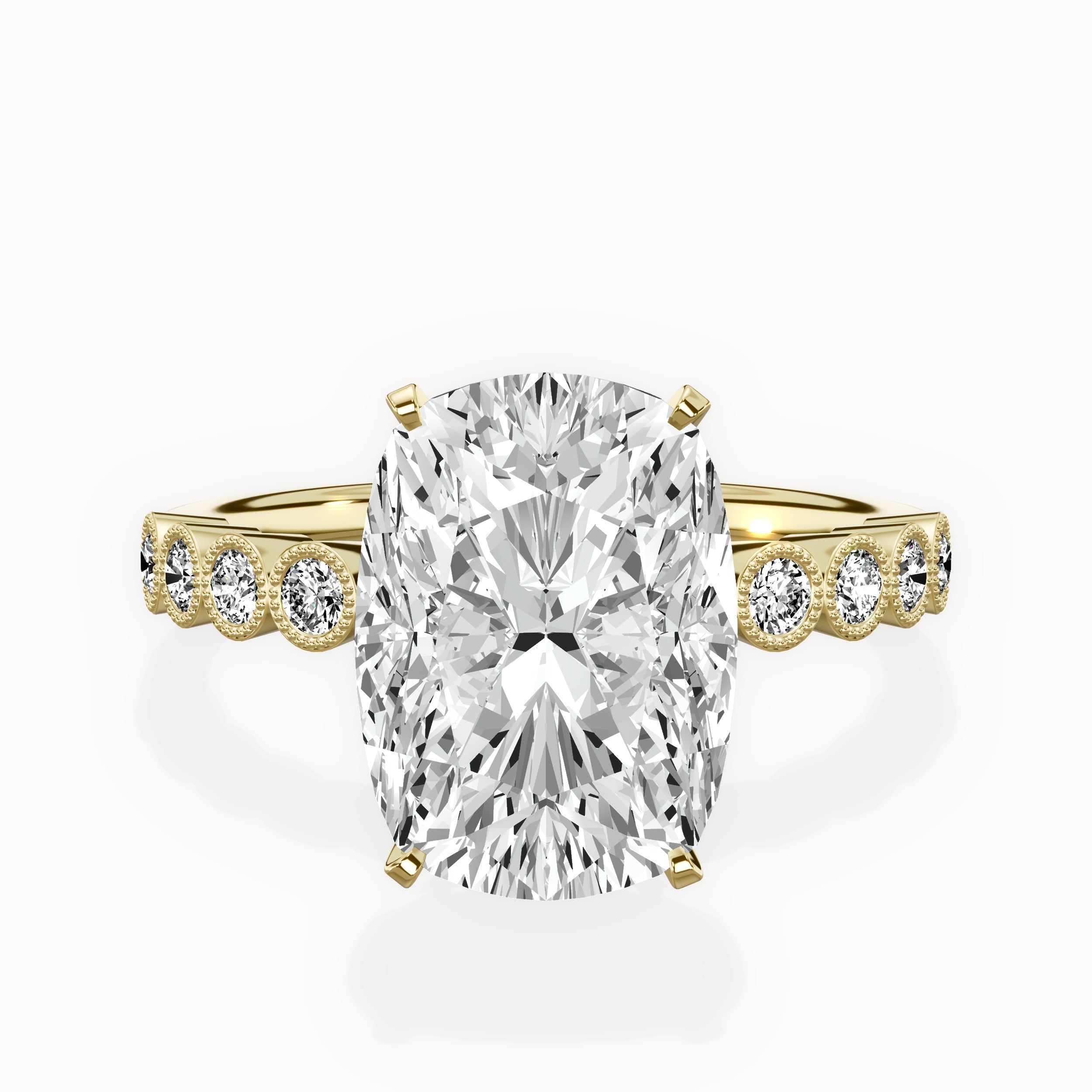 Bezel Vintage Style Engagement Ring