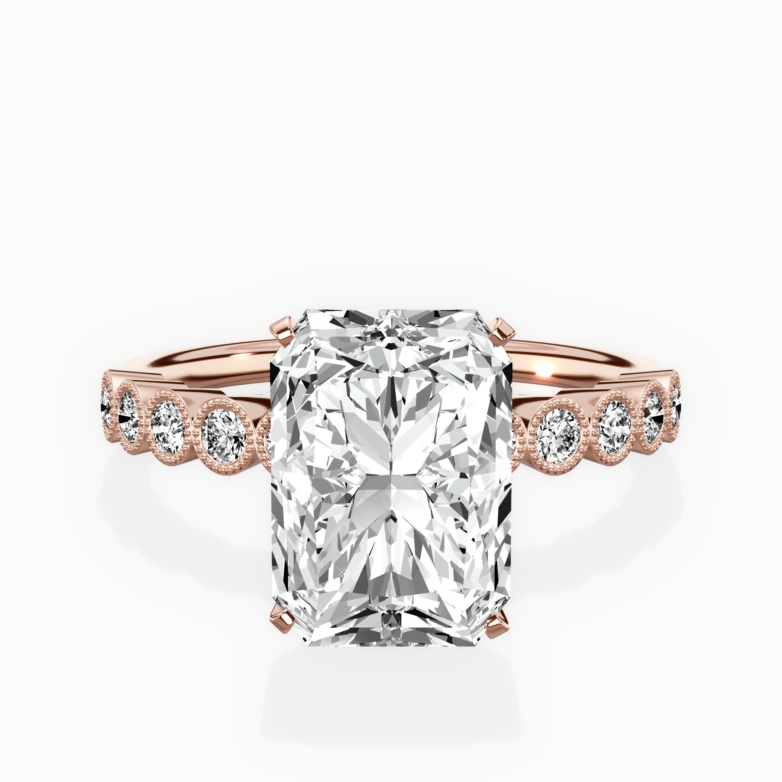 Bezel Vintage Style Engagement Ring