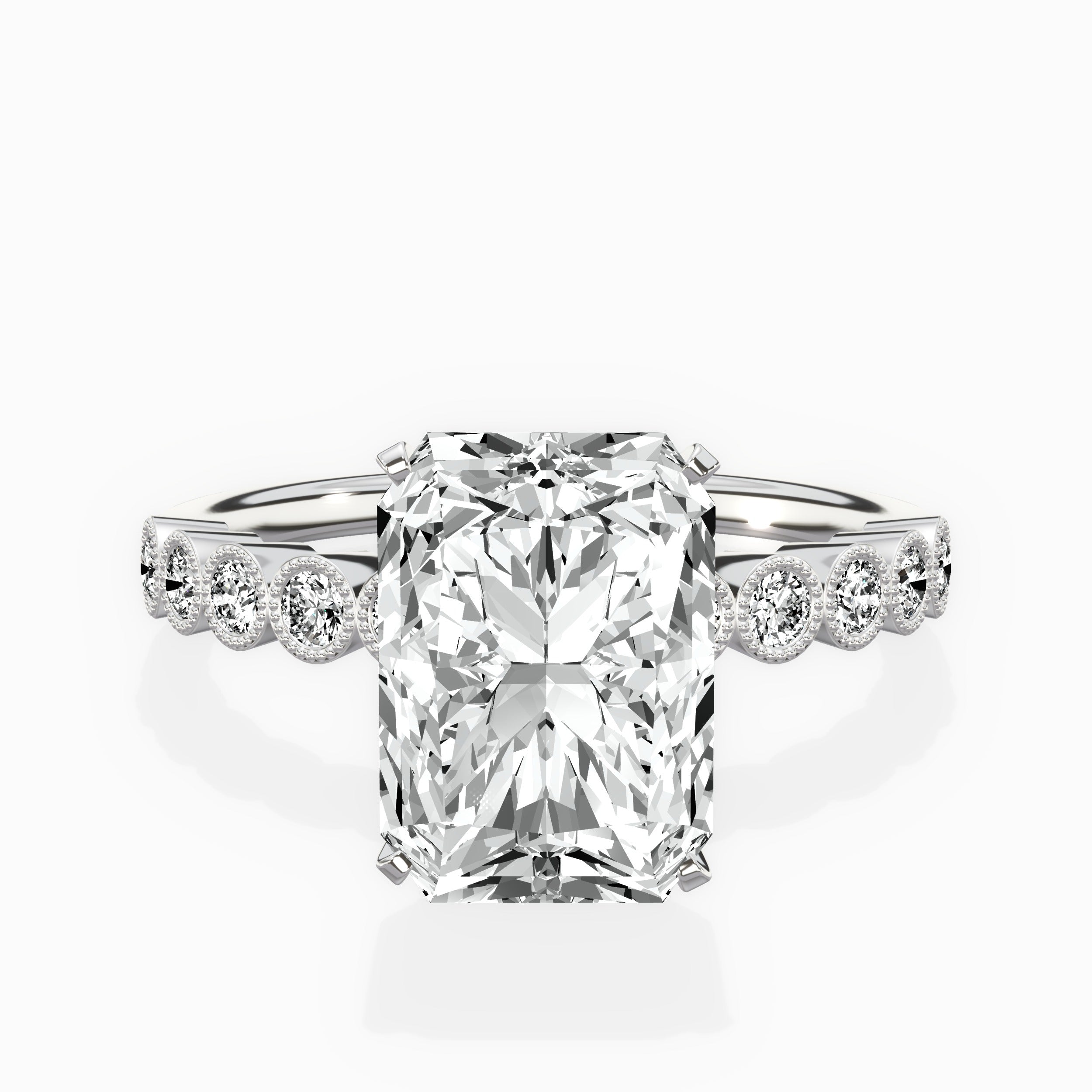Bezel Vintage Style Engagement Ring