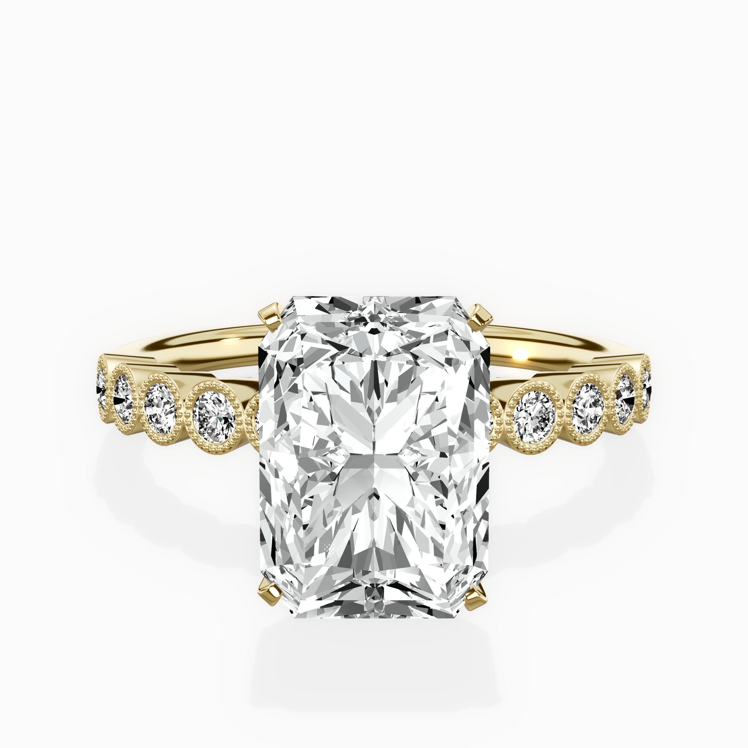 Bezel Vintage Style Engagement Ring