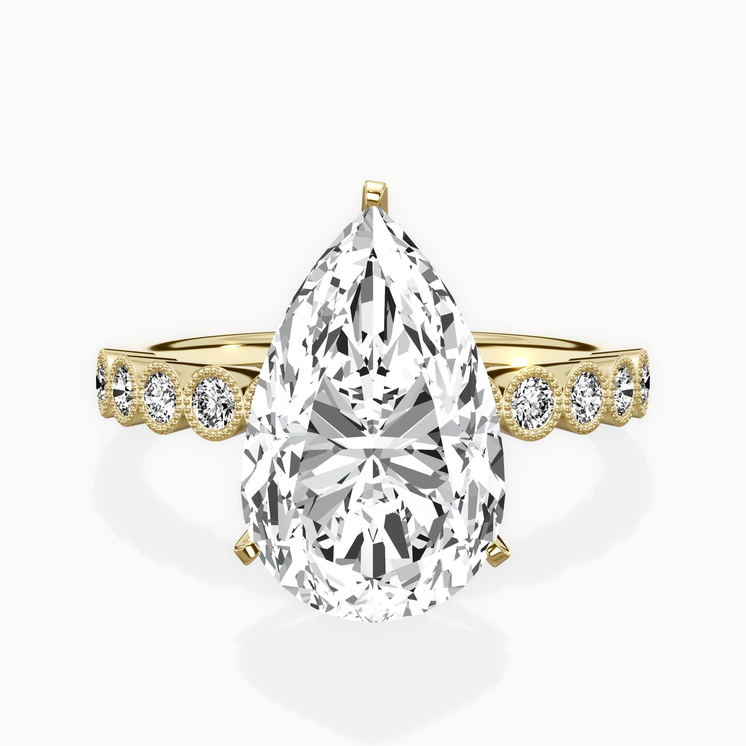 Bezel Vintage Style Engagement Ring