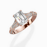 Six Prong Vintage Style Engagement Ring