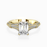 Six Prong Vintage Style Engagement Ring