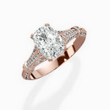 Six Prong Vintage Style Engagement Ring