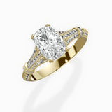 Six Prong Vintage Style Engagement Ring