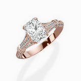 Six Prong Vintage Style Engagement Ring