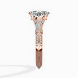 Six Prong Vintage Style Engagement Ring