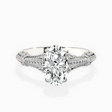 Six Prong Vintage Style Engagement Ring