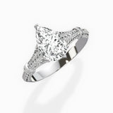 Six Prong Vintage Style Engagement Ring