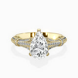 Six Prong Vintage Style Engagement Ring