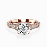 Six Prong Vintage Style Engagement Ring