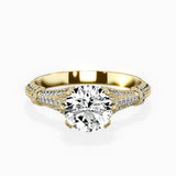 Six Prong Vintage Style Engagement Ring