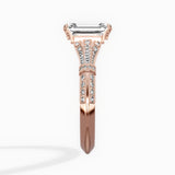 Six Prong Vintage Style Engagement Ring