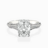 Six Prong Vintage Style Engagement Ring