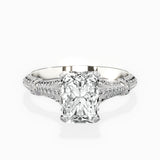 Six Prong Vintage Style Engagement Ring