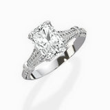 Six Prong Vintage Style Engagement Ring