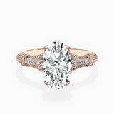 Six Prong Vintage Style Engagement Ring