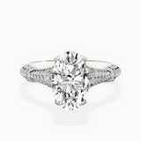 Six Prong Vintage Style Engagement Ring