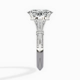 Six Prong Vintage Style Engagement Ring