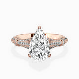 Six Prong Vintage Style Engagement Ring