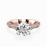 Six Prong Vintage Style Engagement Ring