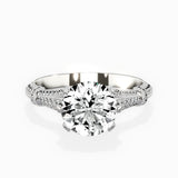 Six Prong Vintage Style Engagement Ring