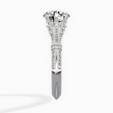Six Prong Vintage Style Engagement Ring