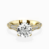 Six Prong Vintage Style Engagement Ring