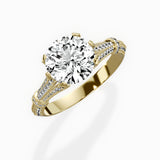 Six Prong Vintage Style Engagement Ring