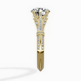 Six Prong Vintage Style Engagement Ring