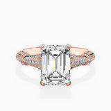 Six Prong Vintage Style Engagement Ring