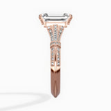 Six Prong Vintage Style Engagement Ring
