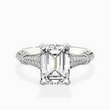 Six Prong Vintage Style Engagement Ring