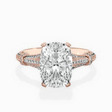 Six Prong Vintage Style Engagement Ring